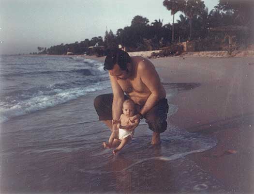 JR's first swim in the Gulf of Siam