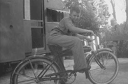 Pono on his bike Pono on his bike