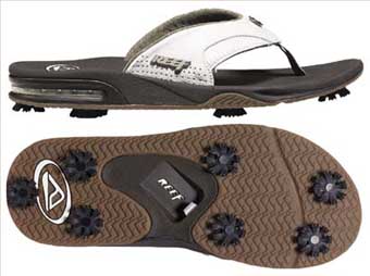 Flip-flops with cleats Flip-flops with cleats