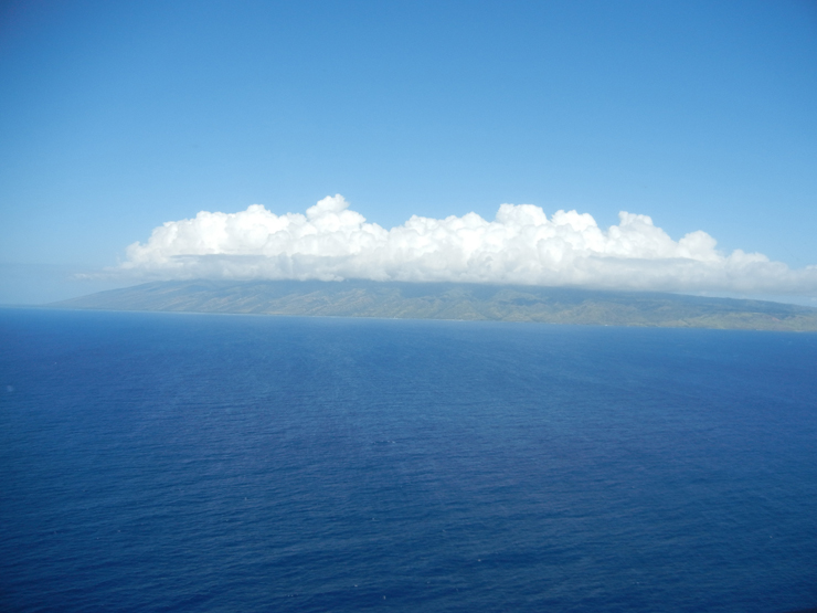 Moloka'i as seen from Maui