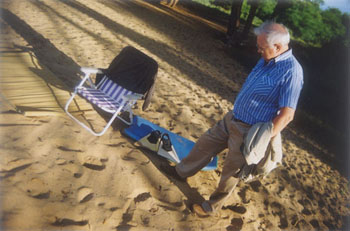 Hole in sand locates nest Hole in sand locates nest